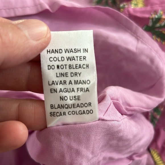 Entro floral print split neck dress size large NWT - Picture 6 of 6